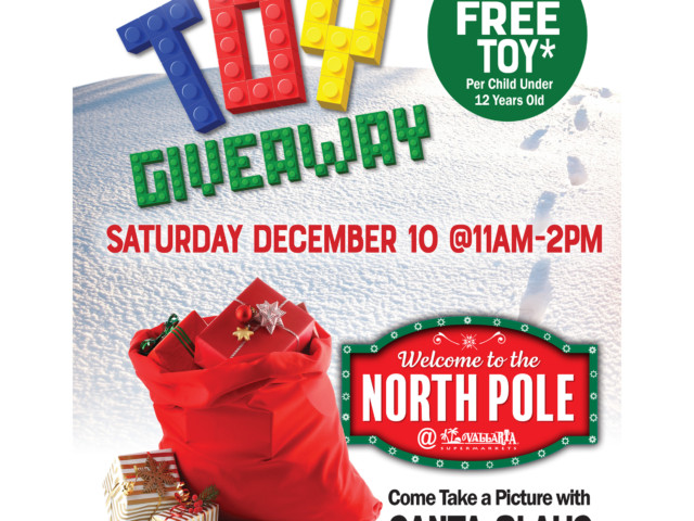 TOY GIVEAWAY – CELEBRATE THE HOLIDAYS WITH VALLARTA SUPERMARKETS