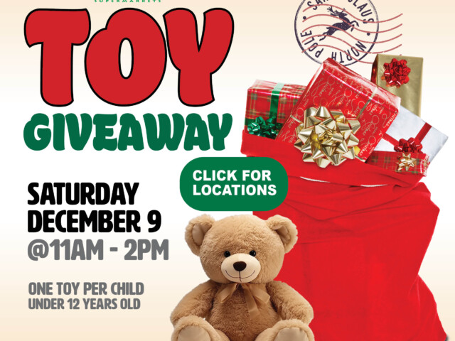 TOY GIVEAWAY – CELEBRATE THE HOLIDAYS WITH VALLARTA SUPERMARKETS