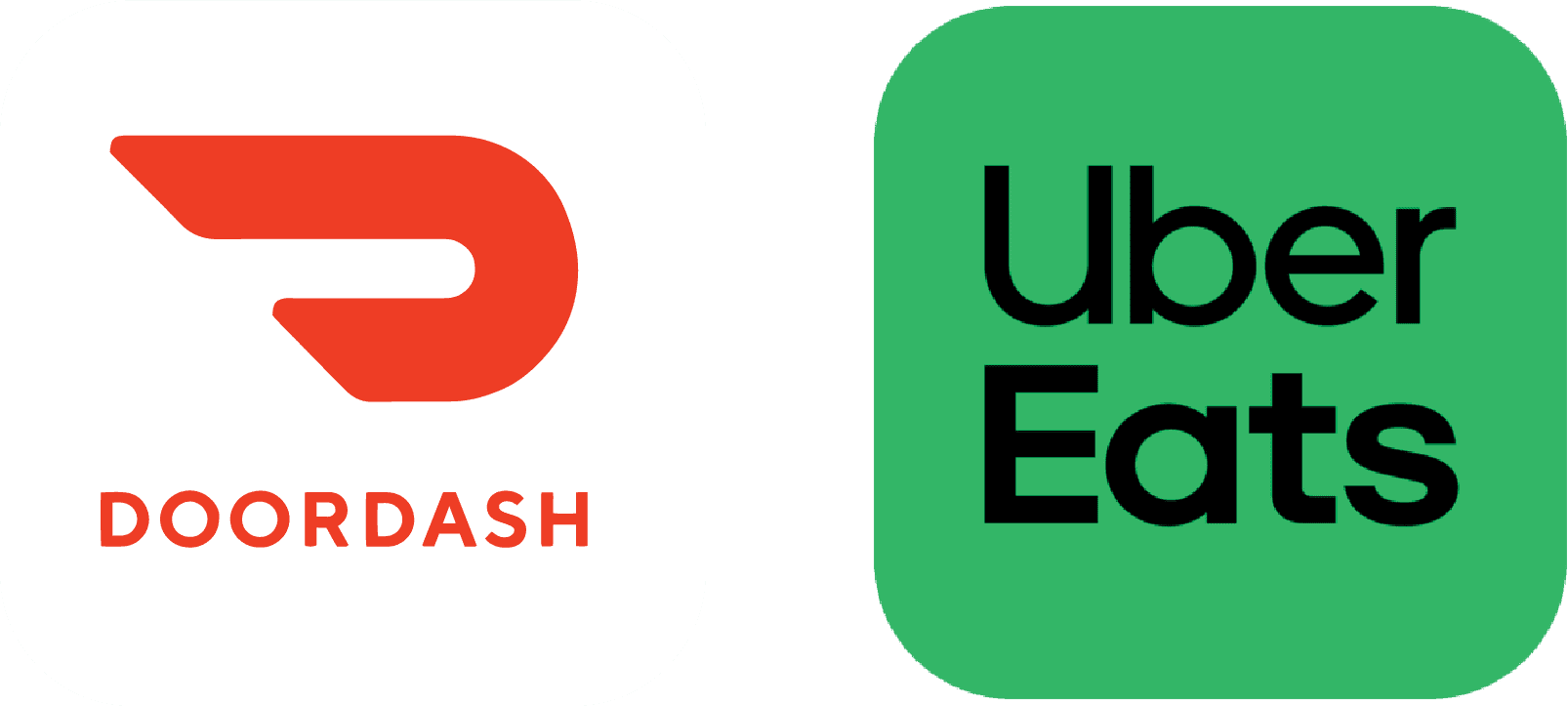Ubereats and Doordash logo